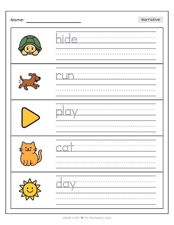 If I were completely invisible for exactly one whole day — real worksheet preview with word bank and writing lines
