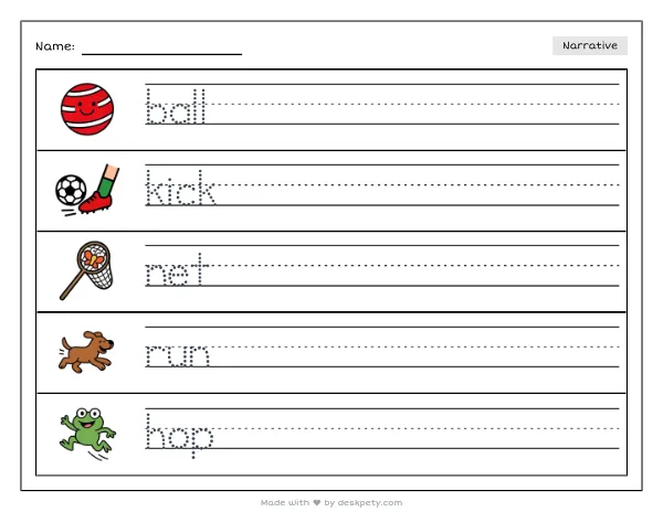 Free printable Kindergarten write and draw worksheet - My favorite sport to play is tracing sentence and coloring page