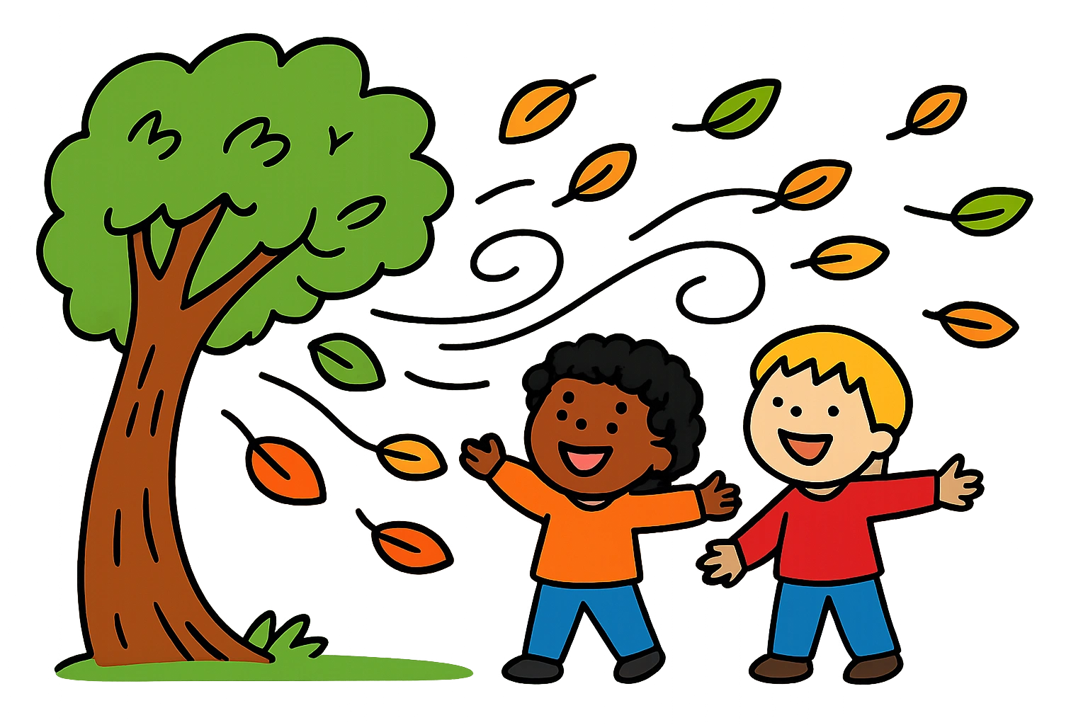 When the wind blows hard it moves the illustration for a no-prep writing prompt worksheet