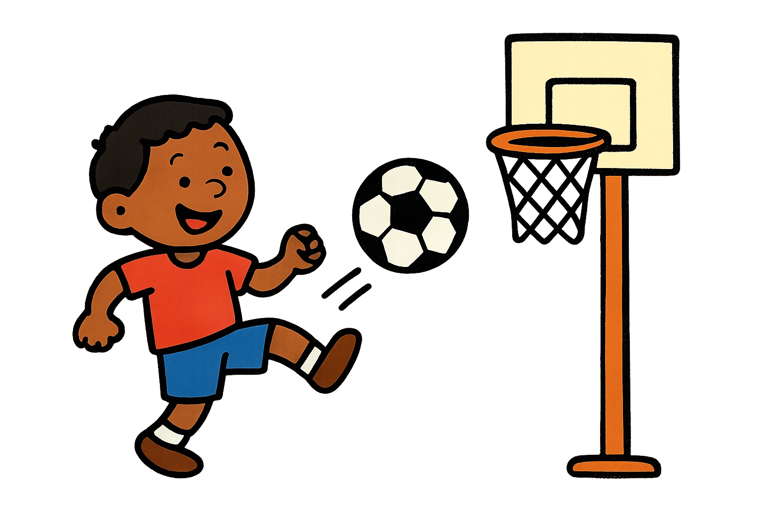 My favorite sport to play is illustration for a no-prep writing prompt worksheet